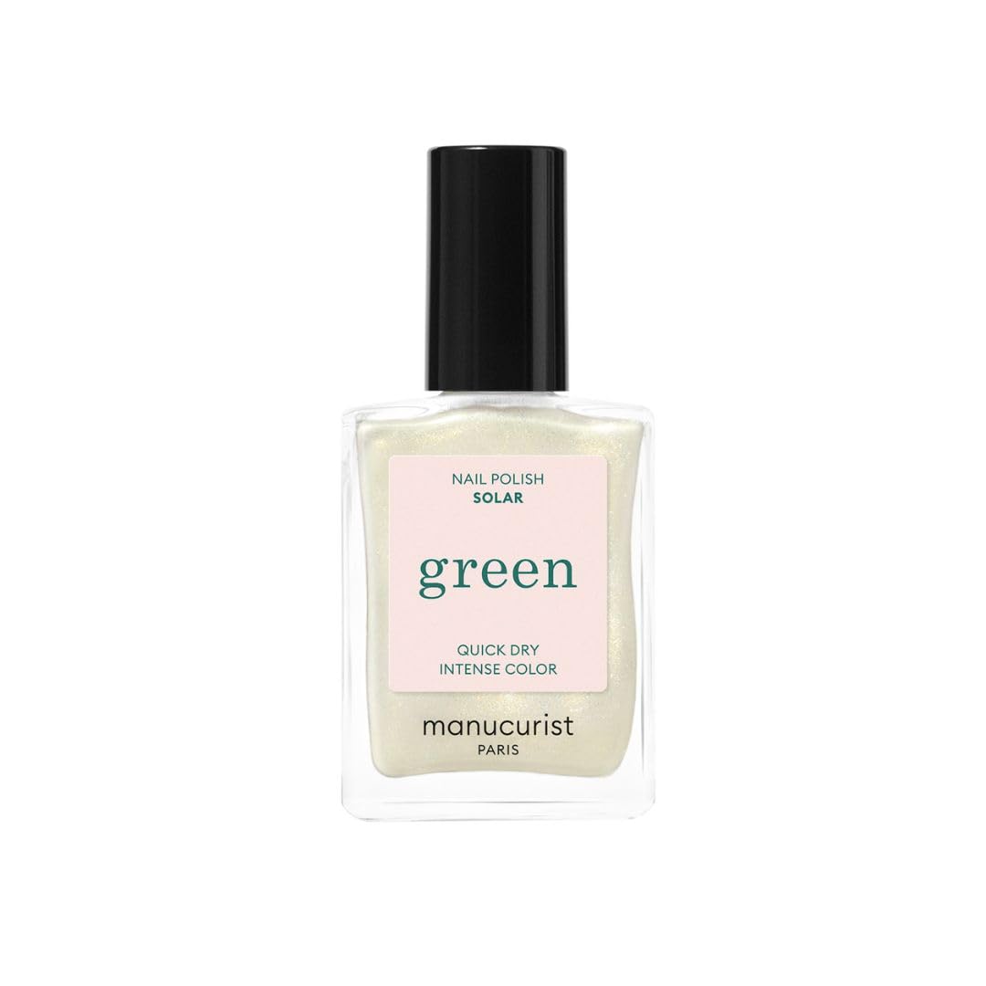 Manucurist - Green Red Cherry Nail Polish - Cherry Red Nail Polish - 9-Free, Vegan and Plant-Based - Manicure - Made in France - 0.5 fl oz
