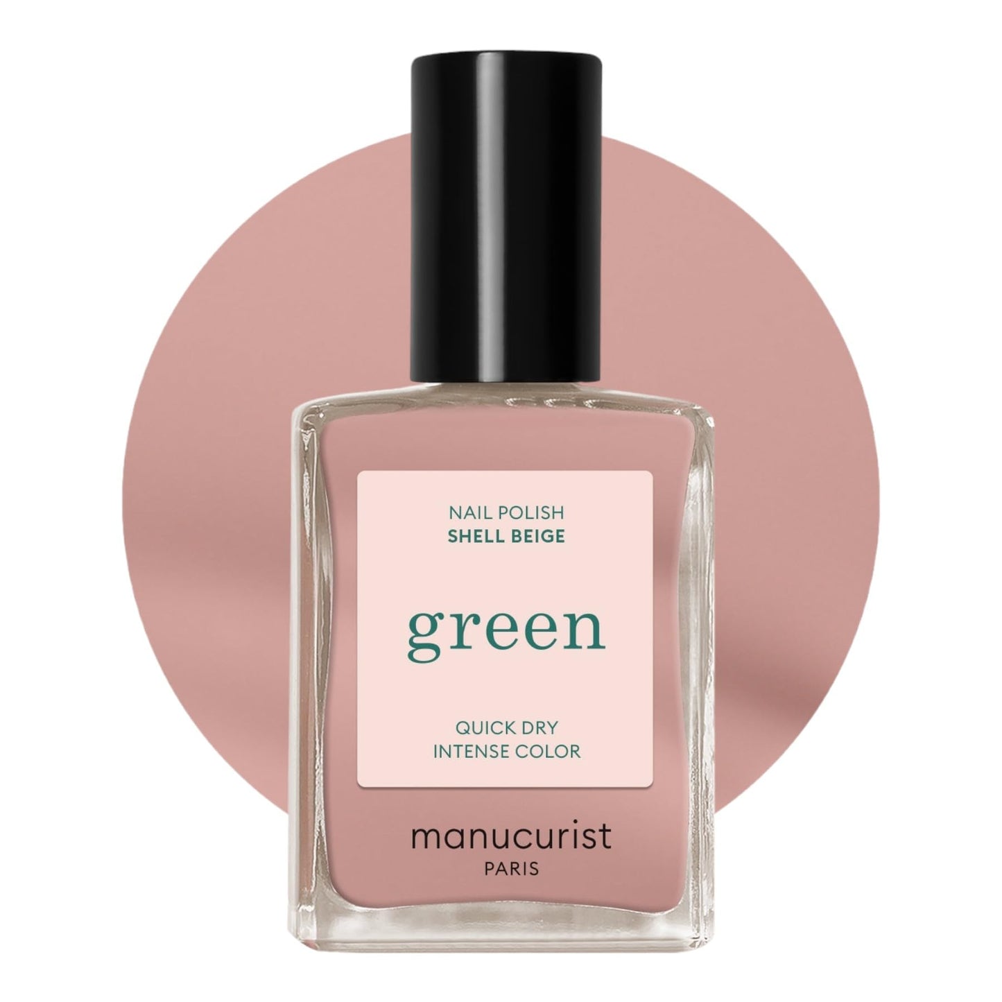 Manucurist - Green Red Cherry Nail Polish - Cherry Red Nail Polish - 9-Free, Vegan and Plant-Based - Manicure - Made in France - 0.5 fl oz