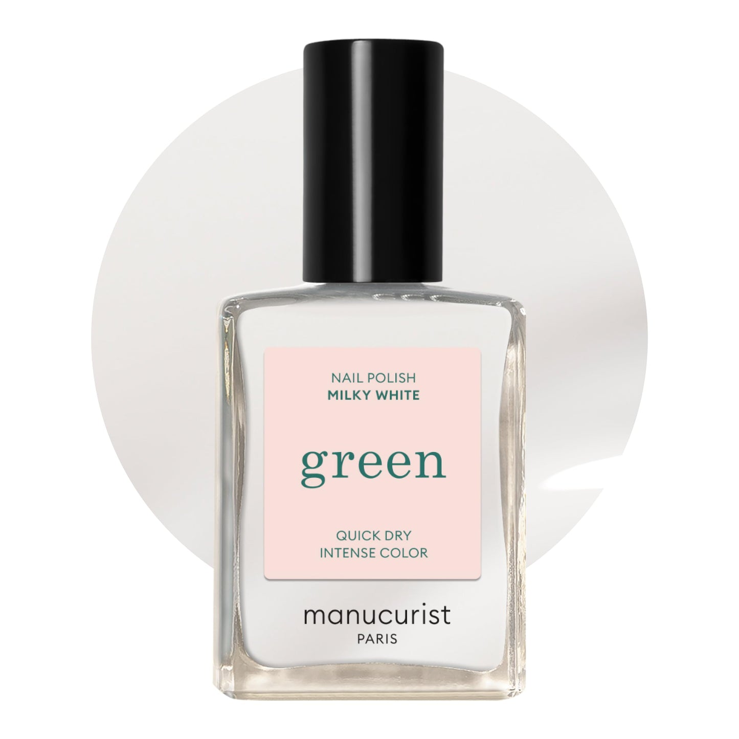 Manucurist - Green Red Cherry Nail Polish - Cherry Red Nail Polish - 9-Free, Vegan and Plant-Based - Manicure - Made in France - 0.5 fl oz