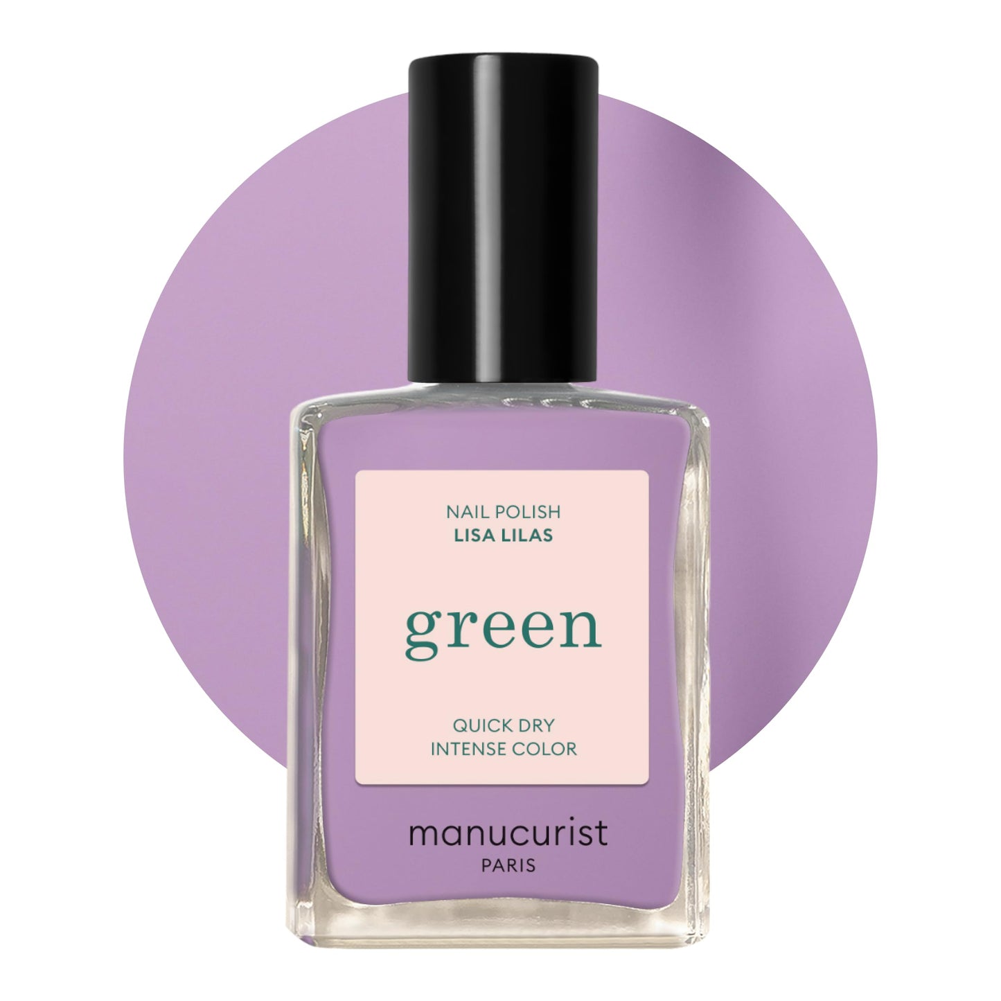 Manucurist - Green Red Cherry Nail Polish - Cherry Red Nail Polish - 9-Free, Vegan and Plant-Based - Manicure - Made in France - 0.5 fl oz