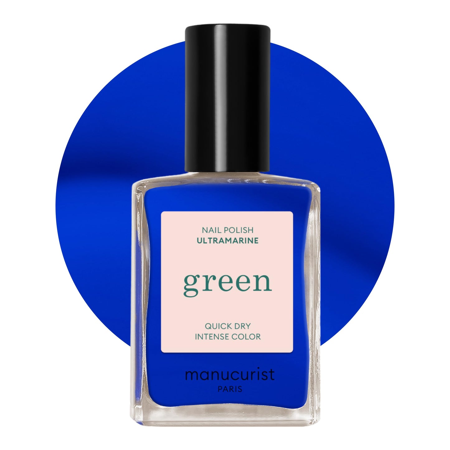Manucurist - Green Red Cherry Nail Polish - Cherry Red Nail Polish - 9-Free, Vegan and Plant-Based - Manicure - Made in France - 0.5 fl oz